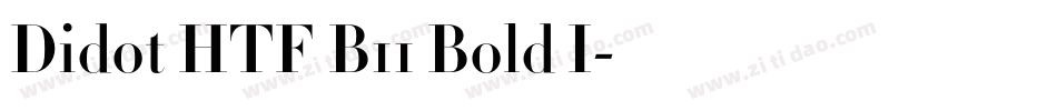 Didot HTF B11 Bold I字体转换